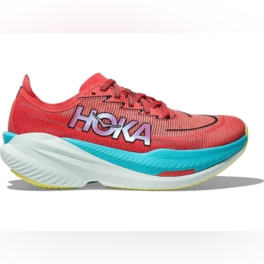 Hoka One One Mach X 2 Running Shoe Grapefruit Red Mens Size 13 New